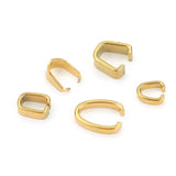 50pcs Stainless Steel Pendant Bails Charm Clasp DIY Plated Bail Jewelry