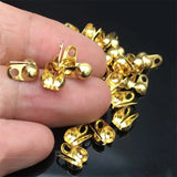 50pcs Stainless Steel Bead Tip Calottes Crimps 2-3mm Ball Chain Clasp