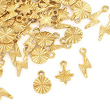 50pcs Stainless Steel Charms for Jewelry Making Lightning Bracelet