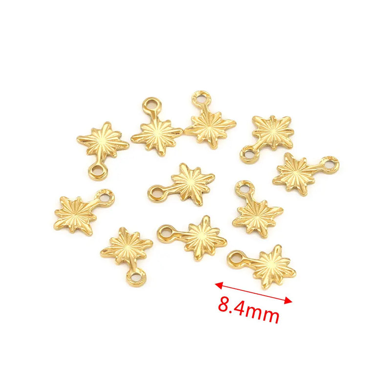 50pcs Stainless Steel Charms for Jewelry Making Lightning Bracelet