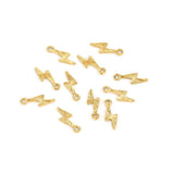 50pcs Stainless Steel Charms for Jewelry Making Lightning Bracelet