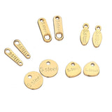 50pcs Stainless Steel End Tail Charms Necklaces Chains DIY Jewelry Making