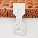 50pcs Star Bowknot Display Cards for Hair Rope Bracelet DIY Jewelry Cardboard