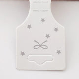 50pcs Star Bowknot Display Cards for Hair Rope Bracelet DIY Jewelry Cardboard