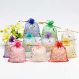 50pcs Stars & Moon Organza Sheer Gauze Element Jewelry Bags Wedding Gift Bags