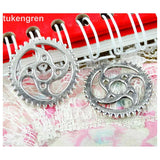 50pcs Steampunk Gear Pendant Charms Jewelry Making Antique Bronze