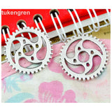 50pcs Steampunk Gear Pendant Charms Jewelry Making Antique Bronze