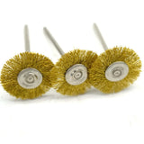 50pcs Steel Wire Brush Jewelry Grinder Rotary Tool 22mm Metal Rust Removal Wheel