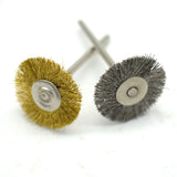 50pcs Steel Wire Brush Jewelry Grinder Rotary Tool 22mm Metal Rust Removal Wheel