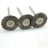 50pcs Steel Wire Brush Jewelry Grinder Rotary Tool 22mm Metal Rust Removal Wheel