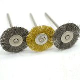50pcs Steel Wire Brush Jewelry Grinder Rotary Tool 22mm Metal Rust Removal Wheel