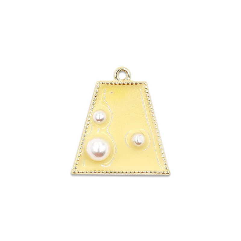 50pcs Colorful Sweet Charm for Earrings Bracelet DIY Geometric Pendant