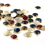 50pcs Colorful Sweet Circle Earrings DIY Material Pendant