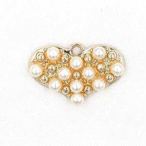 50pcs Colorful Heart Charms for Earrings Bracelet DIY Geometric Pendant