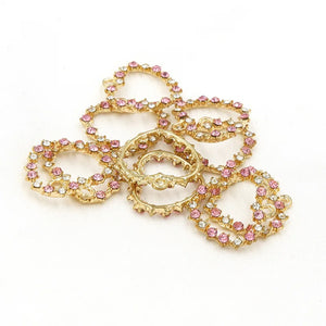 50pcs Sweet Heart Charms for Earrings Bracelet DIY Accessories