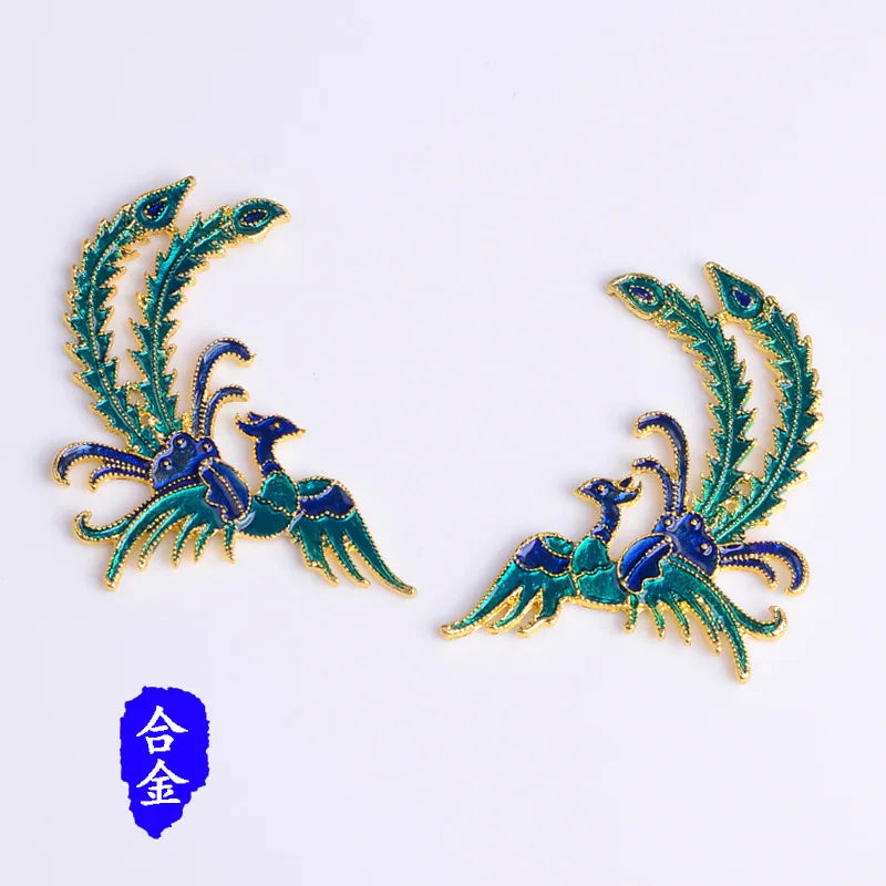 50pcs Sweet Phoenix Charm for Earrings Bracelet DIY Accessories