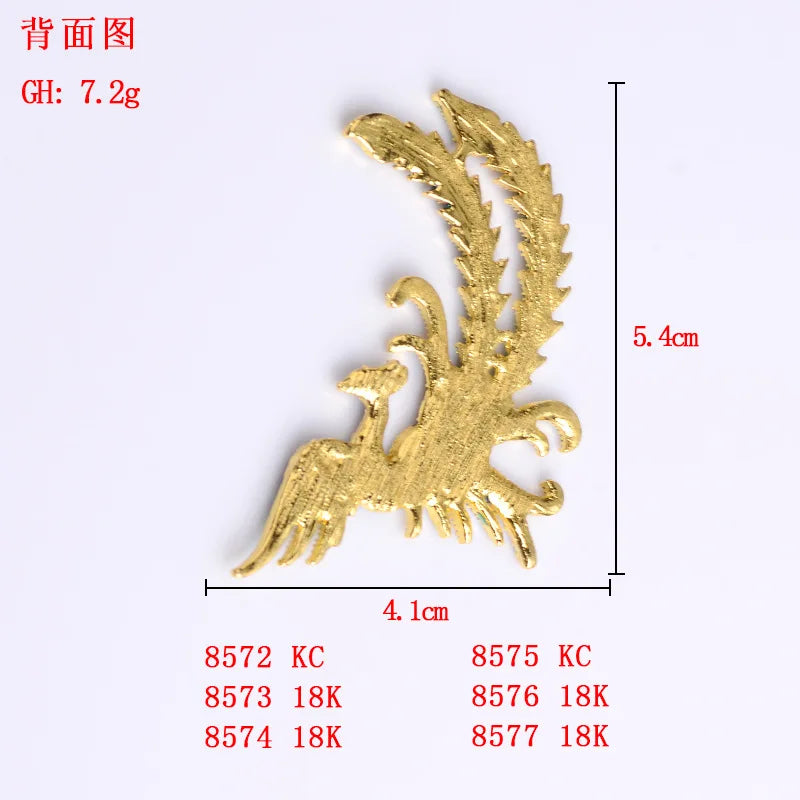 50pcs Sweet Phoenix Charm for Earrings Bracelet DIY Accessories