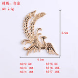 50pcs Sweet Phoenix Charm for Earrings Bracelet DIY Accessories