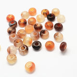 50pcs Large Hole Stone Beads for Jewelry Making DIY Bracelet Necklace