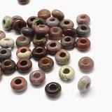 50pcs Large Hole Stone Beads for Jewelry Making DIY Bracelet Necklace