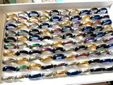 50pcs 6mm Band Stainless Steel Wedding Rings 5 Colors Comfortable Jewelry