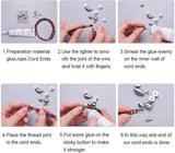 50pcs Tassel Leather Cord End Crimp Caps Beads for Jewelry Making
