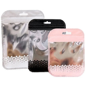 50pcs Pink Self Sealing OPP Bags for Jewelry Retail Display