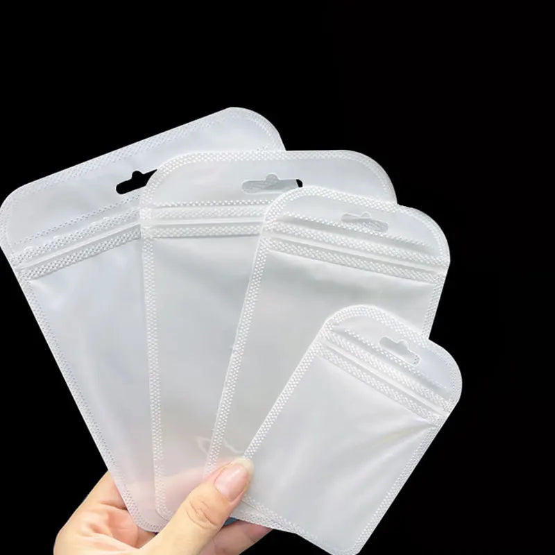 50pcs Laser Iridescent Ziplock Bags for DIY Jewelry Making