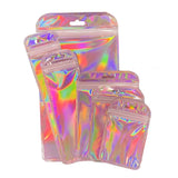 50pcs Laser Iridescent Ziplock Bags for DIY Jewelry Making
