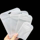 50pcs Laser Iridescent Ziplock Bags for DIY Jewelry Making