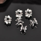 50pcs Tibetan Silver 7x5mm Spacer Beads for Jewelry Making DIY Crafts