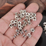 50pcs Tibetan Silver 7x5mm Spacer Beads for Jewelry Making DIY Crafts