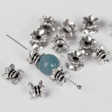 50pcs Tibetan Silver 7x5mm Spacer Beads for Jewelry Making DIY Crafts