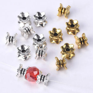 50pcs Tibetan Silver 7x5mm Spacer Beads for Jewelry Making DIY Crafts