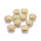 50pcs Tibetan Style Shell Shape Alloy Beads for DIY Jewelry Making 12x13.5x4mm
