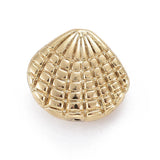 50pcs Tibetan Style Shell Shape Alloy Beads for DIY Jewelry Making 12x13.5x4mm