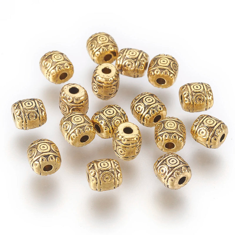 50pcs Tibetan Style Beads Antique Spacer Beads for DIY Charms Bracelets