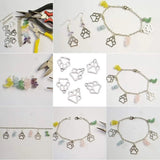 50pcs Tibetan Style Charms Puppy Dog Paw Prints Beads for DIY Bracelet
