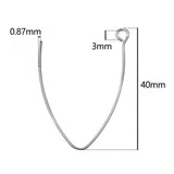 50pcs Stainless Steel French Earring Hooks DIY Jewelry Making Accessories