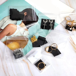 50pcs Small Jewelry Earring Necklace Ring Storage Bags