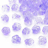 50pcs Glass Rose Beads for DIY Earrings Jewelry Making 12.5x14x9mm