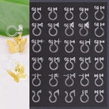 50pcs Transparent Ear Clip Base for Jewelry Making DIY Earrings Setting