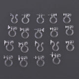 50pcs Transparent Ear Clip Base for Jewelry Making DIY Earrings Setting