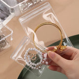 50pcs Transparent PVC Jewelry Organizer Bags Earring Ring Storage