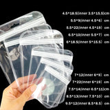 50pcs Self Sealing Bags Transparent Hang Pouch Thicken OPP Bags Ziplock Bag