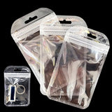 50pcs Self Sealing Bags Transparent Hang Pouch Thicken OPP Bags Ziplock Bag