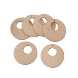 50pcs Unfinished Wood Pendants Earring Charms Findings