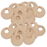 50pcs Unfinished Wood Pendants Earring Charms Findings