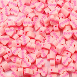50pcs Fruits Animal Heart Round Beads Polymer Clay Spacer Loose Beads DIY