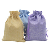 50pcs Burlap Hessia Gift Candy Bags Drawstring Jute Bags
